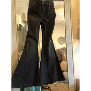 Free People black flare jeans